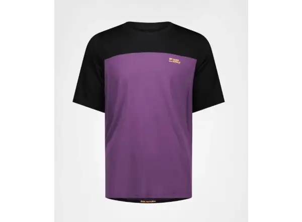 Mons Royale Diversion Merino Herren T-Shirt Kurzarm Boysenberry/Black