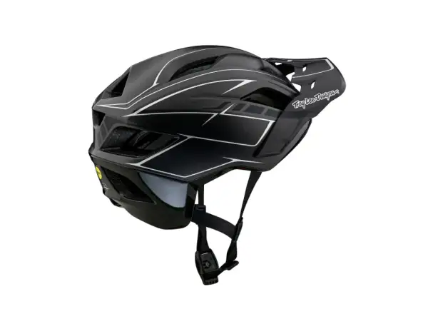 Troy Lee Designs Flowline SE MIPS Helm Pinstripe Charcoal/Black