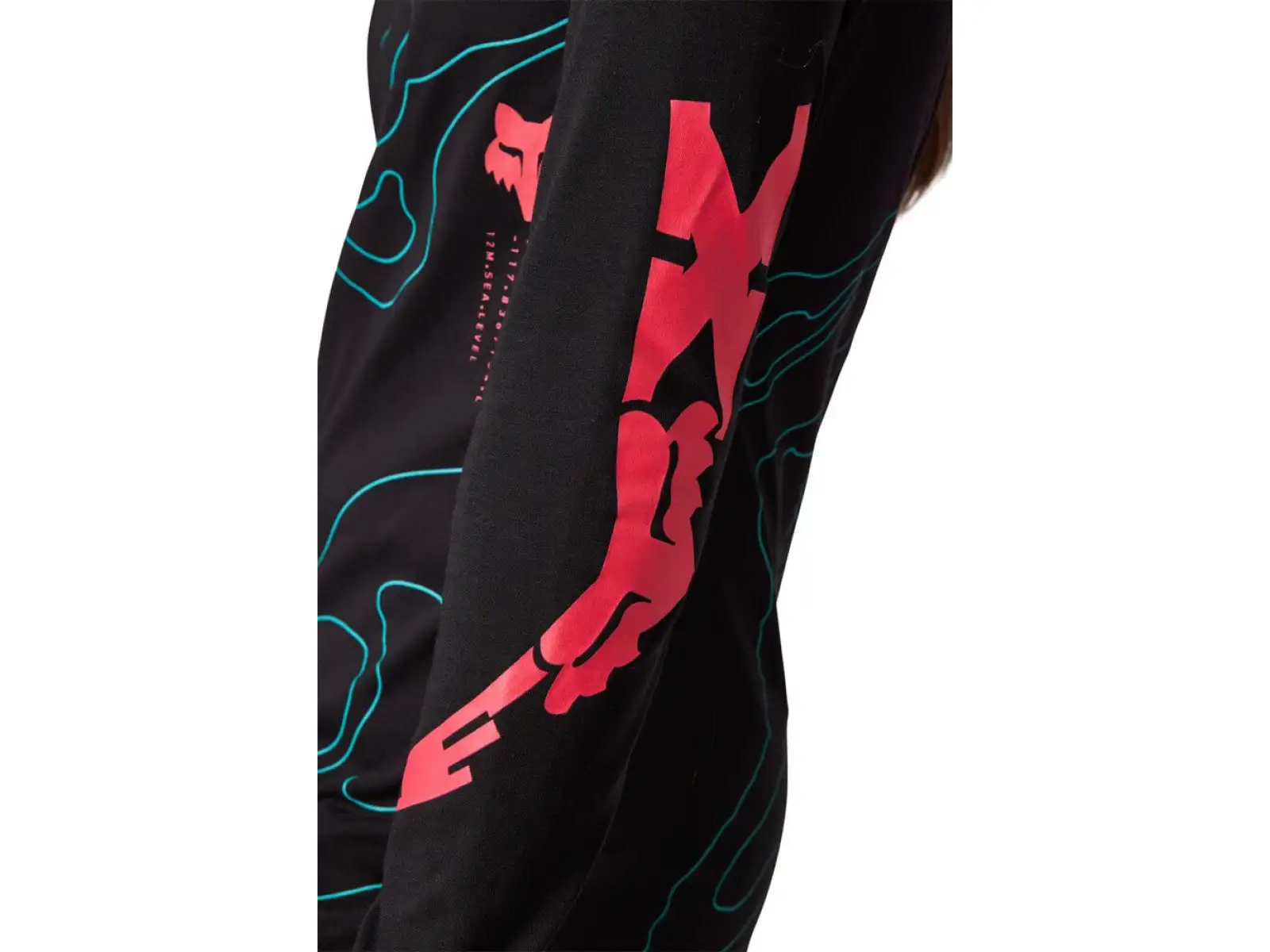 Fox W Ranger Mid Ls Lunar Damen-Langarmtrikot Schwarz