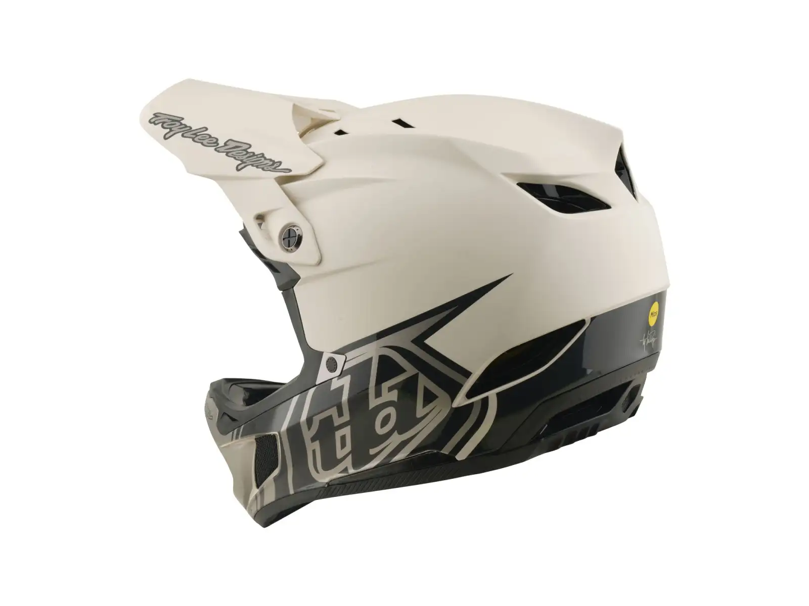 Troy Lee Designs D4 Composite MIPS Helm Stealth Pumice