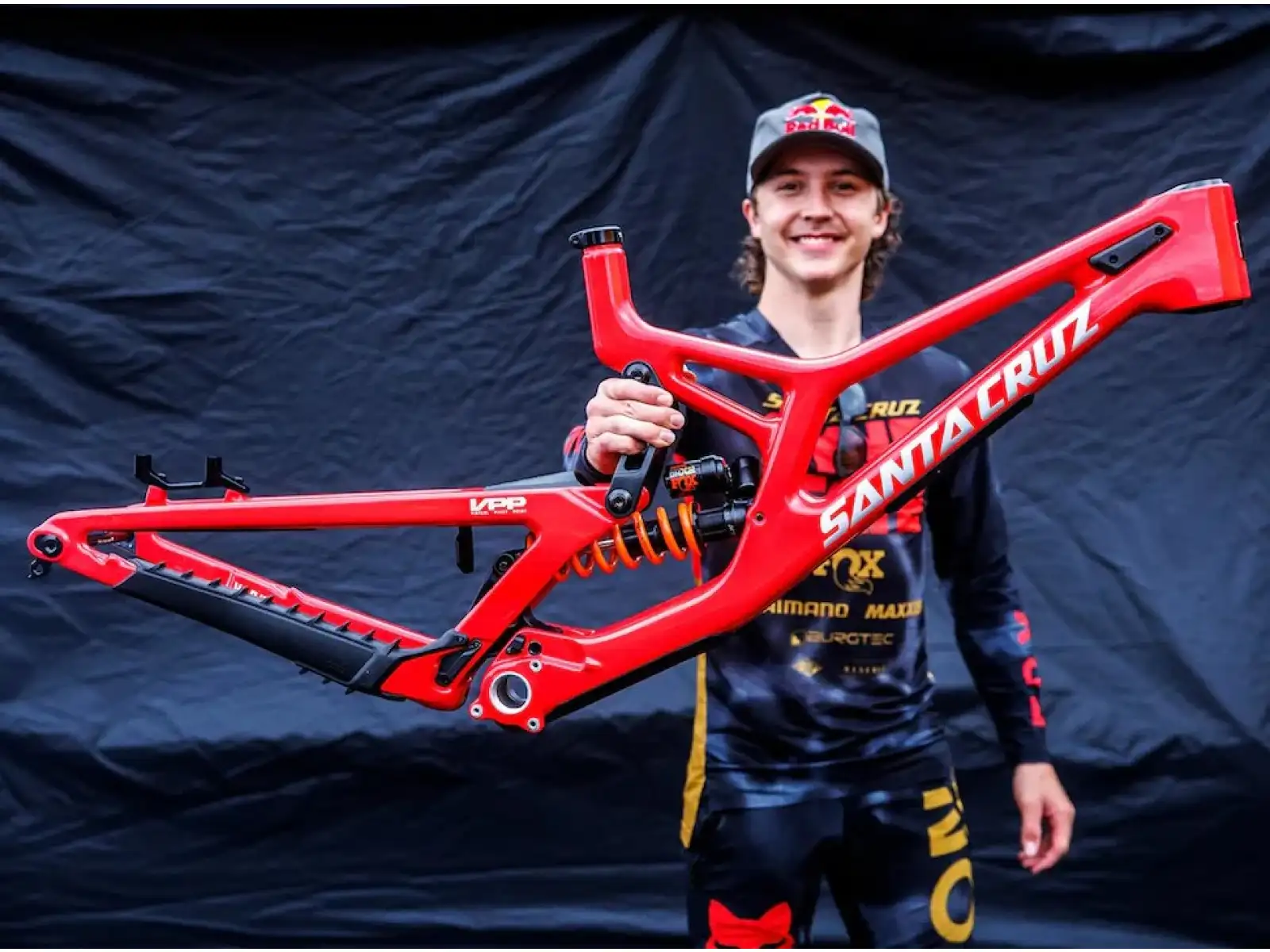 Santa Cruz V10 8 CC MX 24 Downhill-Rahmen Rot Factory Größe L