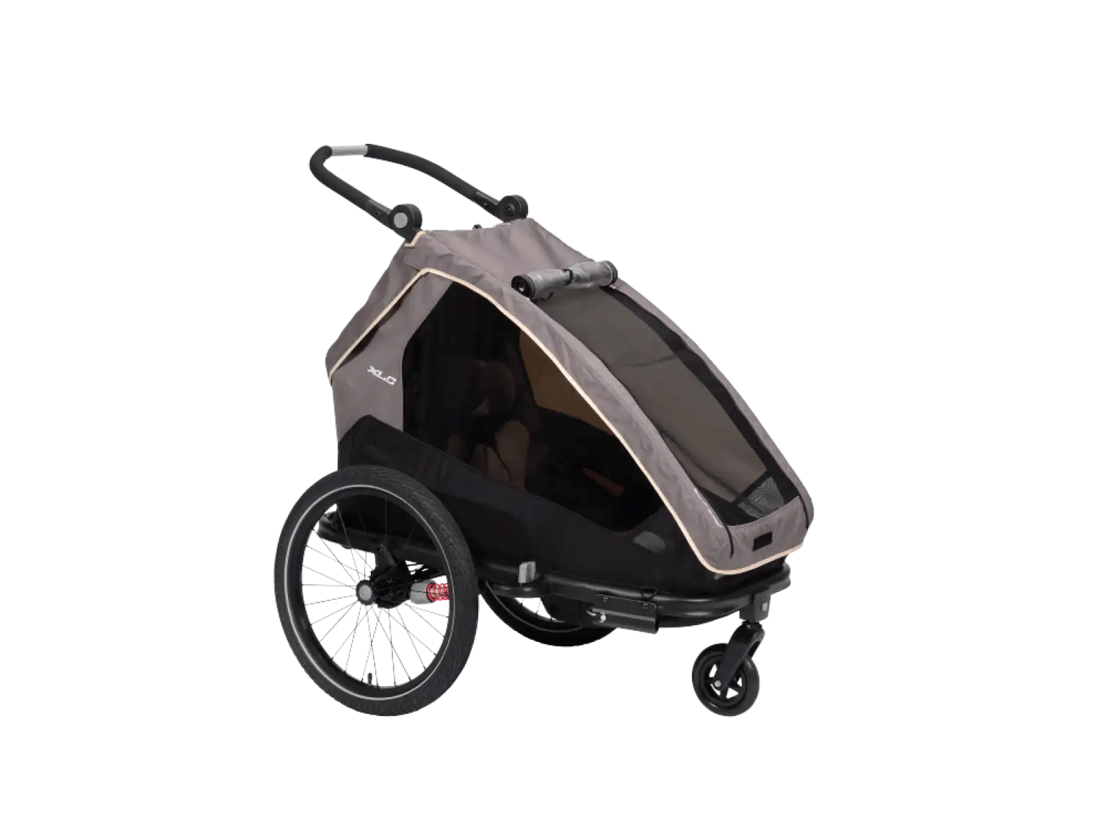 XLC MONOs BS-C09 Kinderanhänger 20" grau/beige/anthrazit