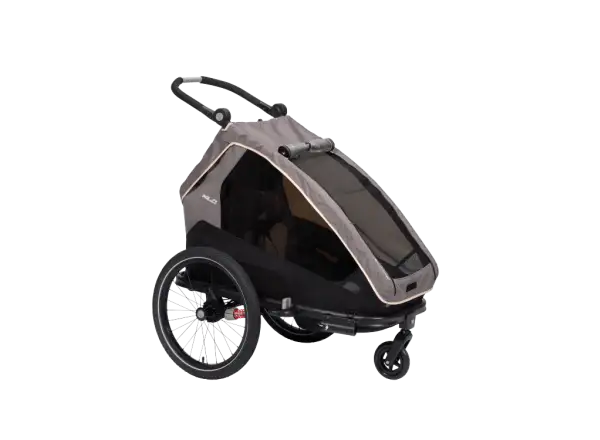 XLC MONOs BS-C09 Kinderanhänger 20" grau/beige/anthrazit