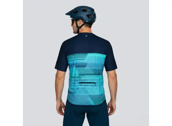 Silvini Turano Herren-Trikot Kurzarm Navy Ocean