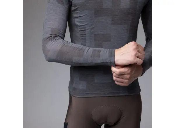 Alé Intimo Knitted Herren Unterhemd lange Ärmel Grey