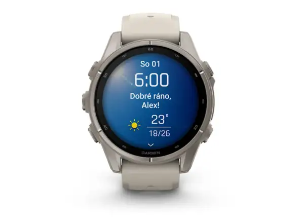 Garmin fenix 9–43 mm Smartwatch Titanium Fog Gray