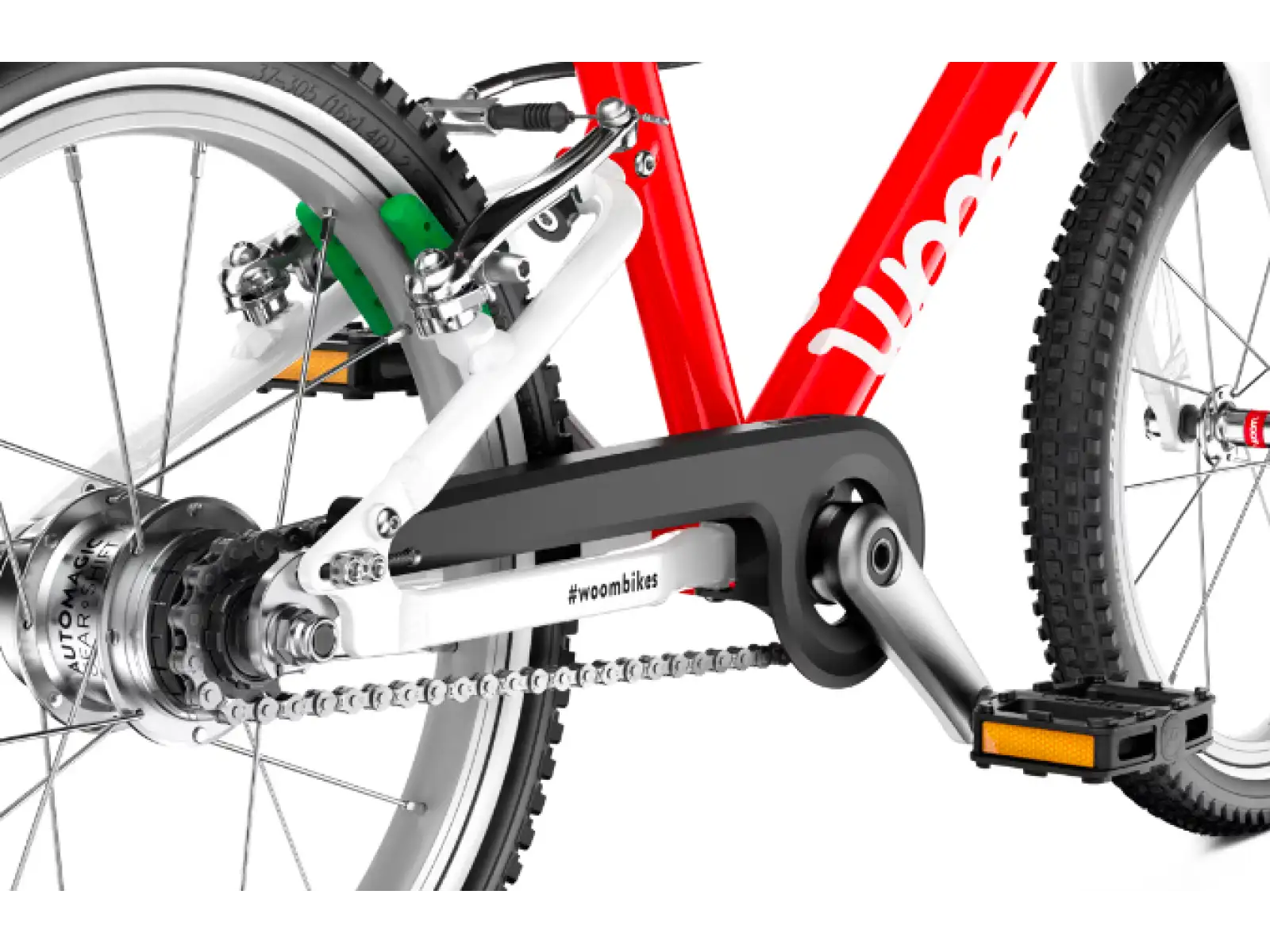 Woom 3 Rot Automagic 16" Kinderfahrrad
