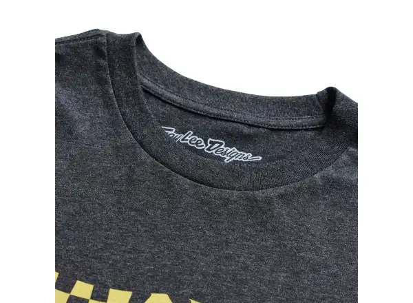 Troy Lee Designs Finish Line Herren T-Shirt Kurzarm Black heather