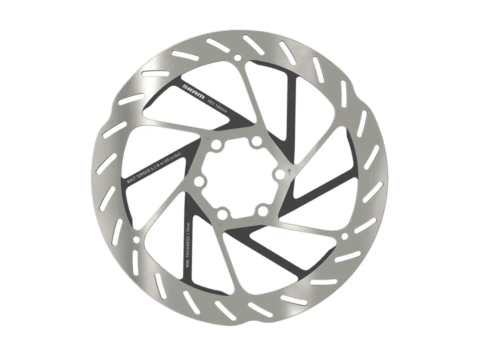 Sram HS2 Rounded Bremsscheibe 6 Löcher 160 mm
