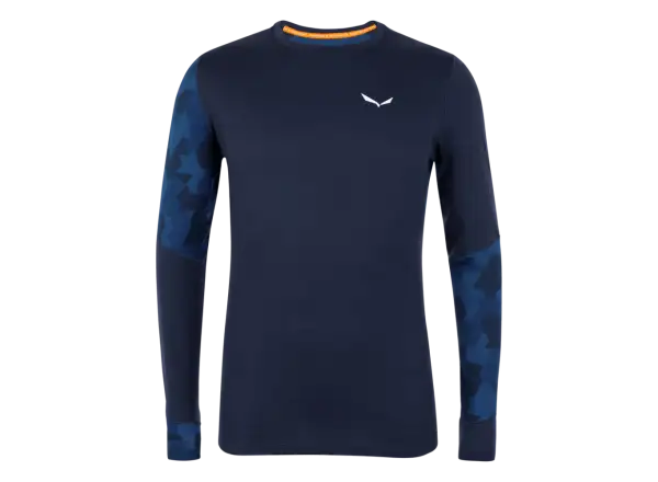 Salewa Cristallo Herren Langarmshirt in Navy Blazer