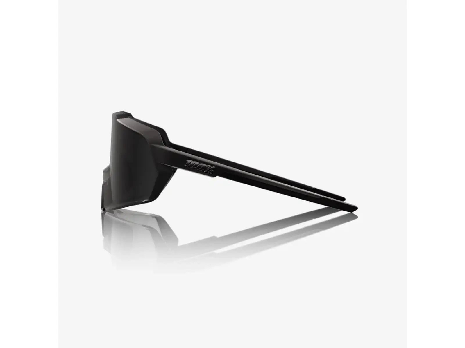 100% Korbin Sonnenbrille – Matte Black/Gloss Black mit Black Mirror