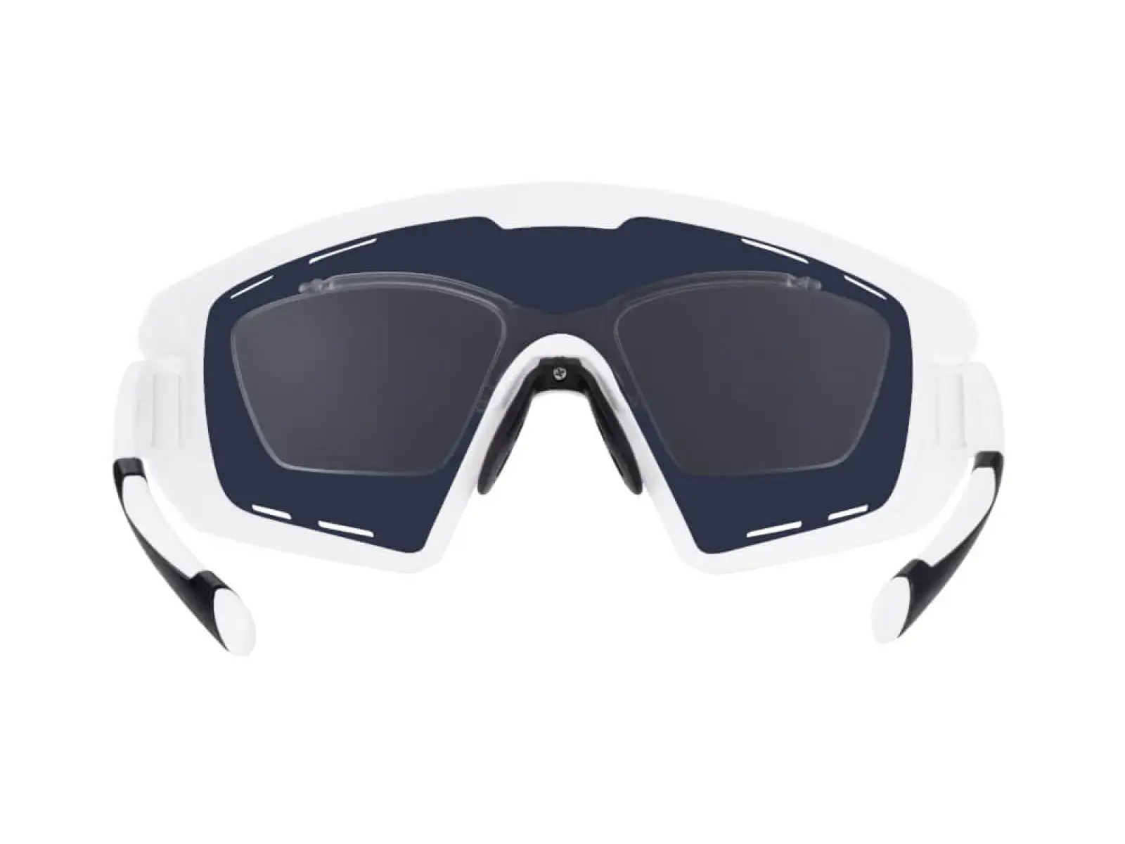 Force Ombro Plus Radbrille weiß/rot Gläser