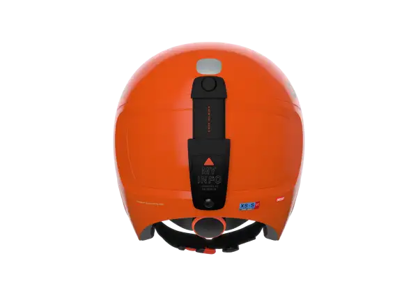 POC POCito Skull Kinder Skihelm fluoreszierendes Orange, verstellbar, Einheitsgröße.