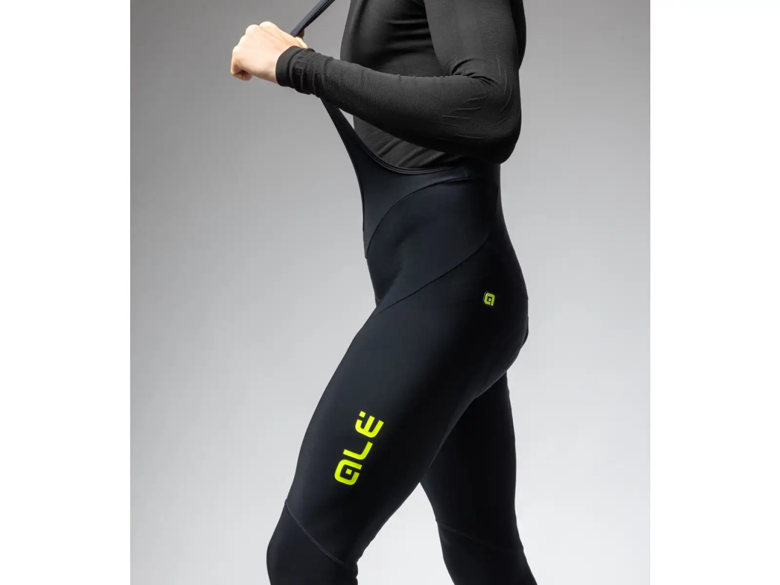 ALÉ Calzamaglia C/B Winter Herren Winter-Radhose black/fluo yellow
