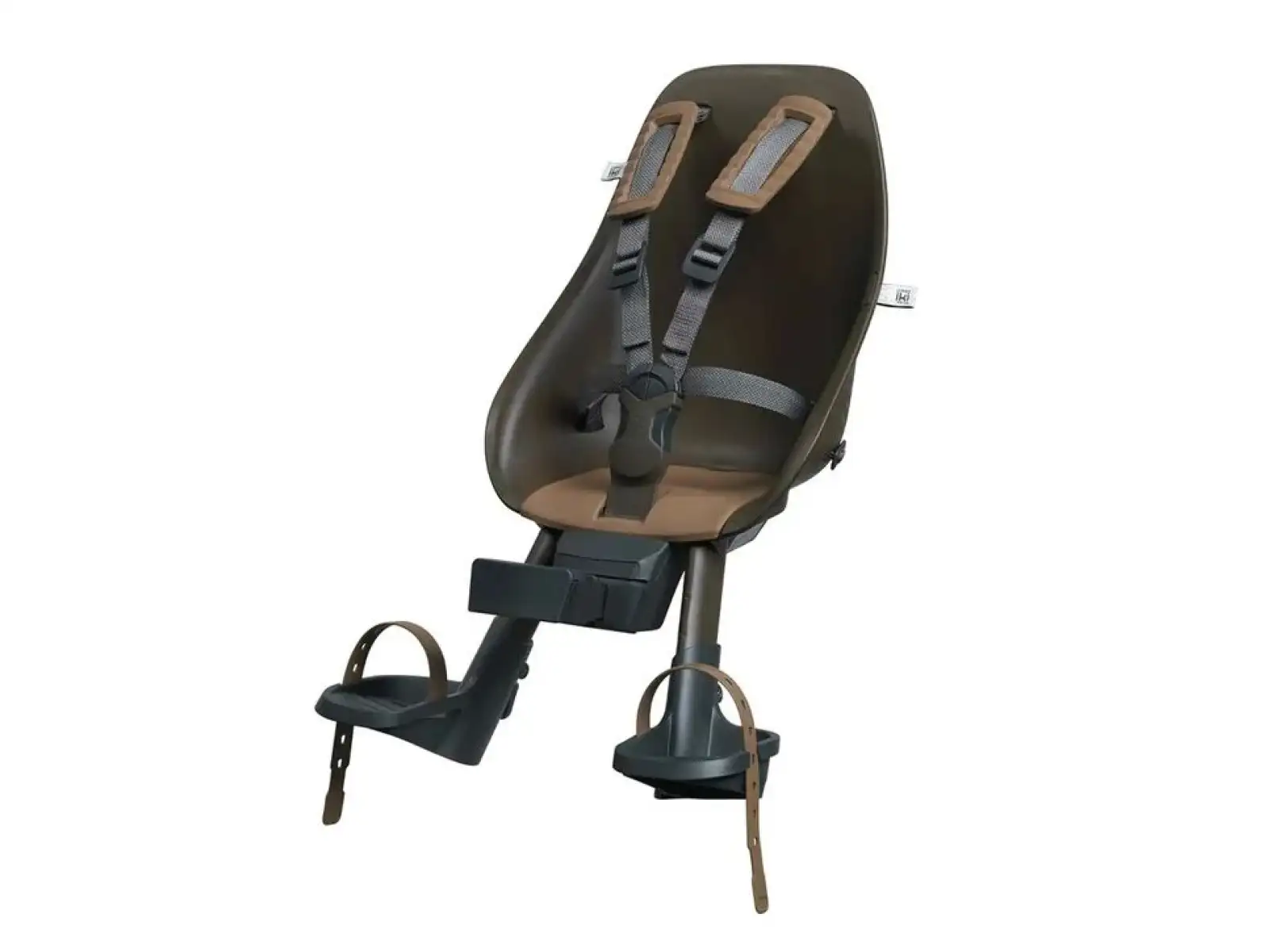 Urban Iki Kindersitz vorne mit Koge Brown/Kurumi Brown Adapter