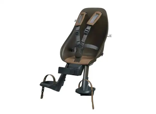 Urban Iki Kindersitz vorne mit Koge Brown/Kurumi Brown Adapter