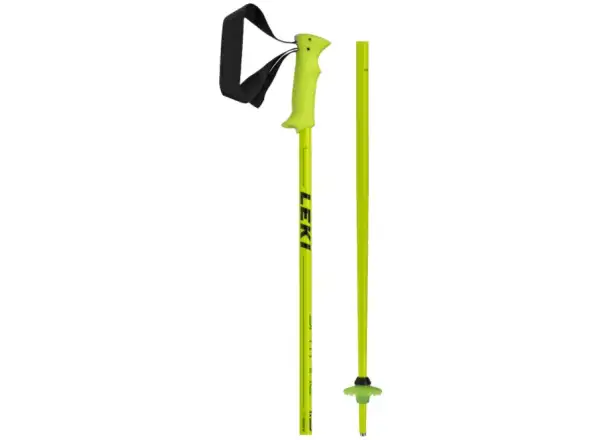 Leki Spitfire Junior Skistöcke Metallic Neon Gelb/Grün/Schwarz