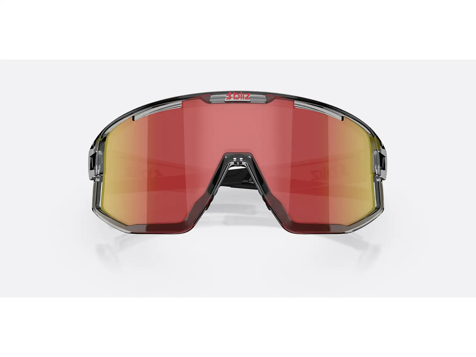 Bliz Fusion Sonnenbrille Transparent Dark Grey/Brow Red Multi