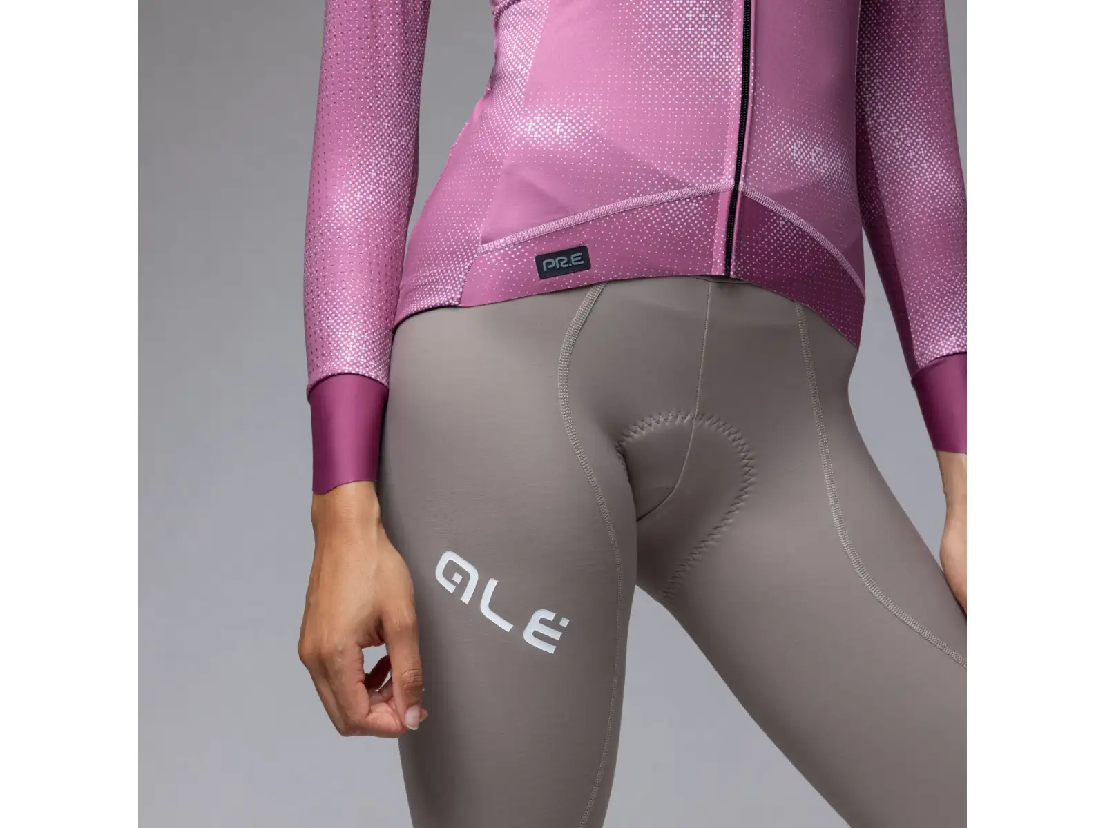 Alé PR-E Sauvage Damen Thermotrikot langärmlig Mulberry