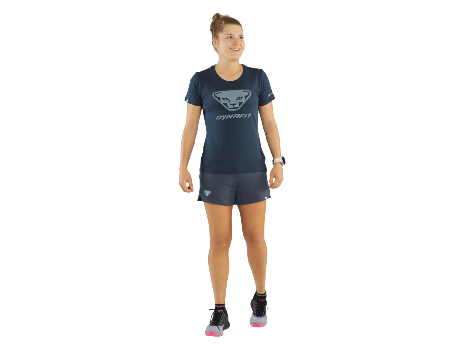 Dynafit Graphic Cotton Damen T-Shirt, kurzarm, Blaubeere/3D