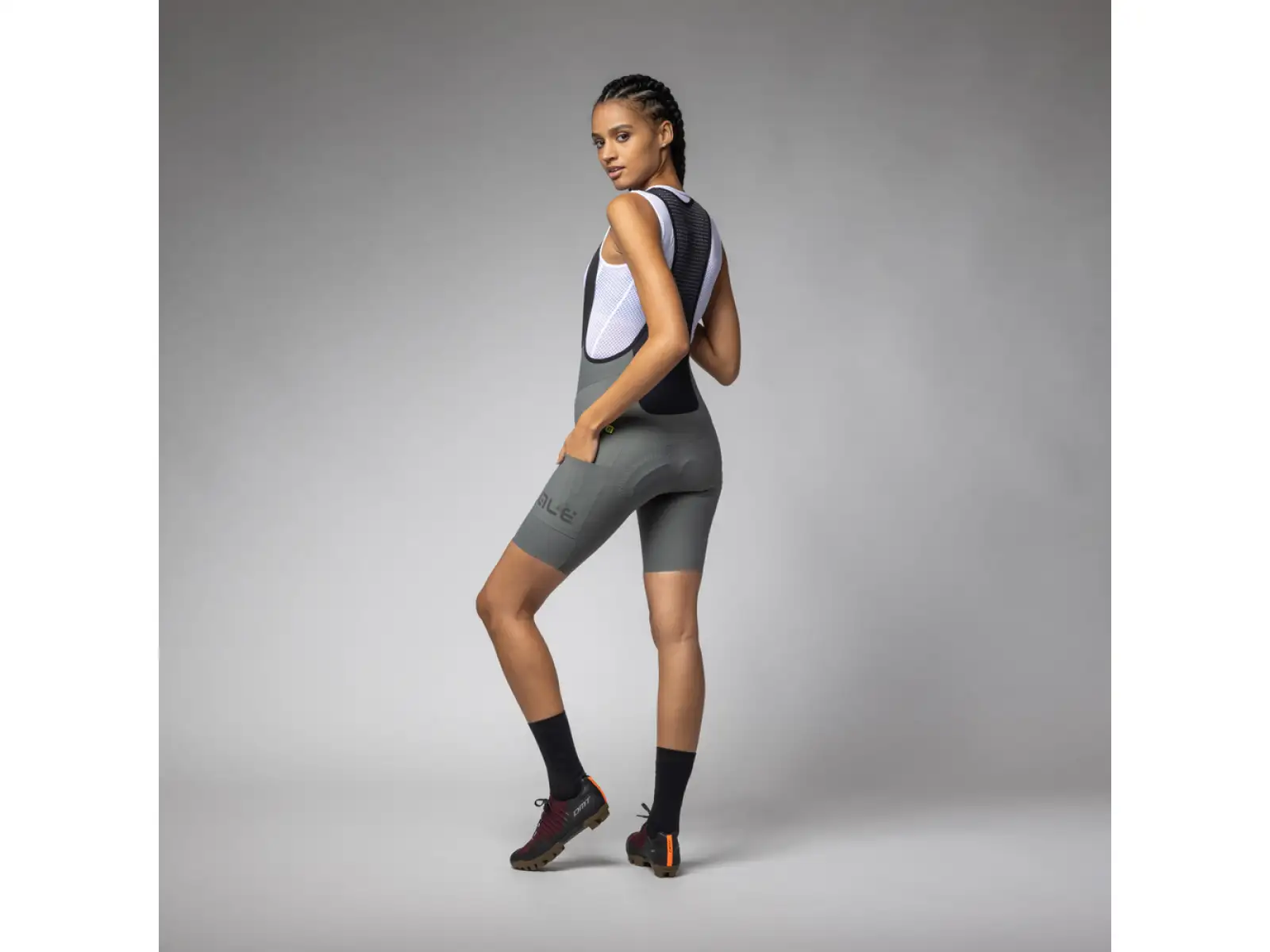 Alé Gravel Pro Off Road-Gravel Damen Fahrradshorts Fango
