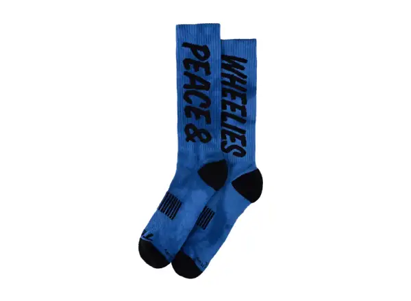 Troy Lee Designs Performance Peace & Wheelies Socken Cobalt