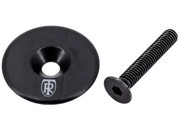 Ritchey WCS Top Cap 1 1/4" Steuersatzkappe in Schwarz/Schwarz.