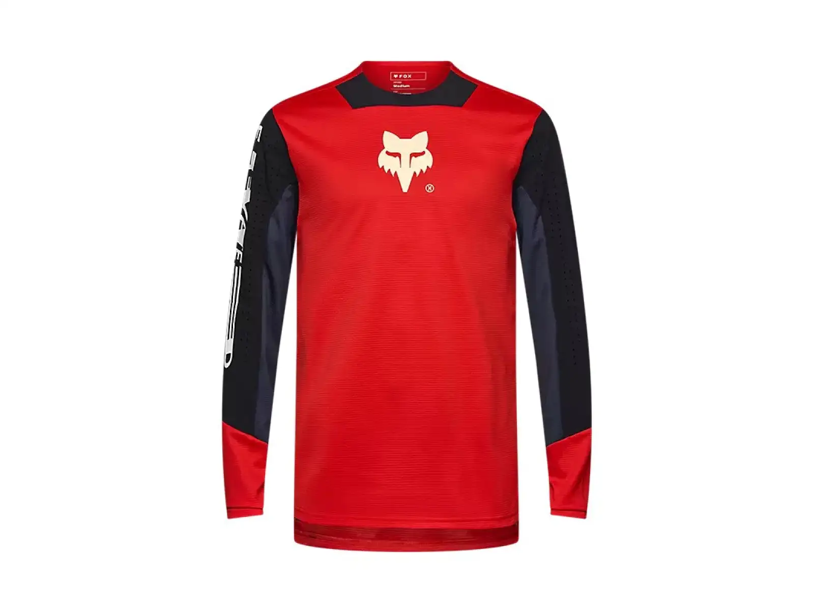 Fox Defend Elevated Kindertrikot Langarm Fluorescent Red