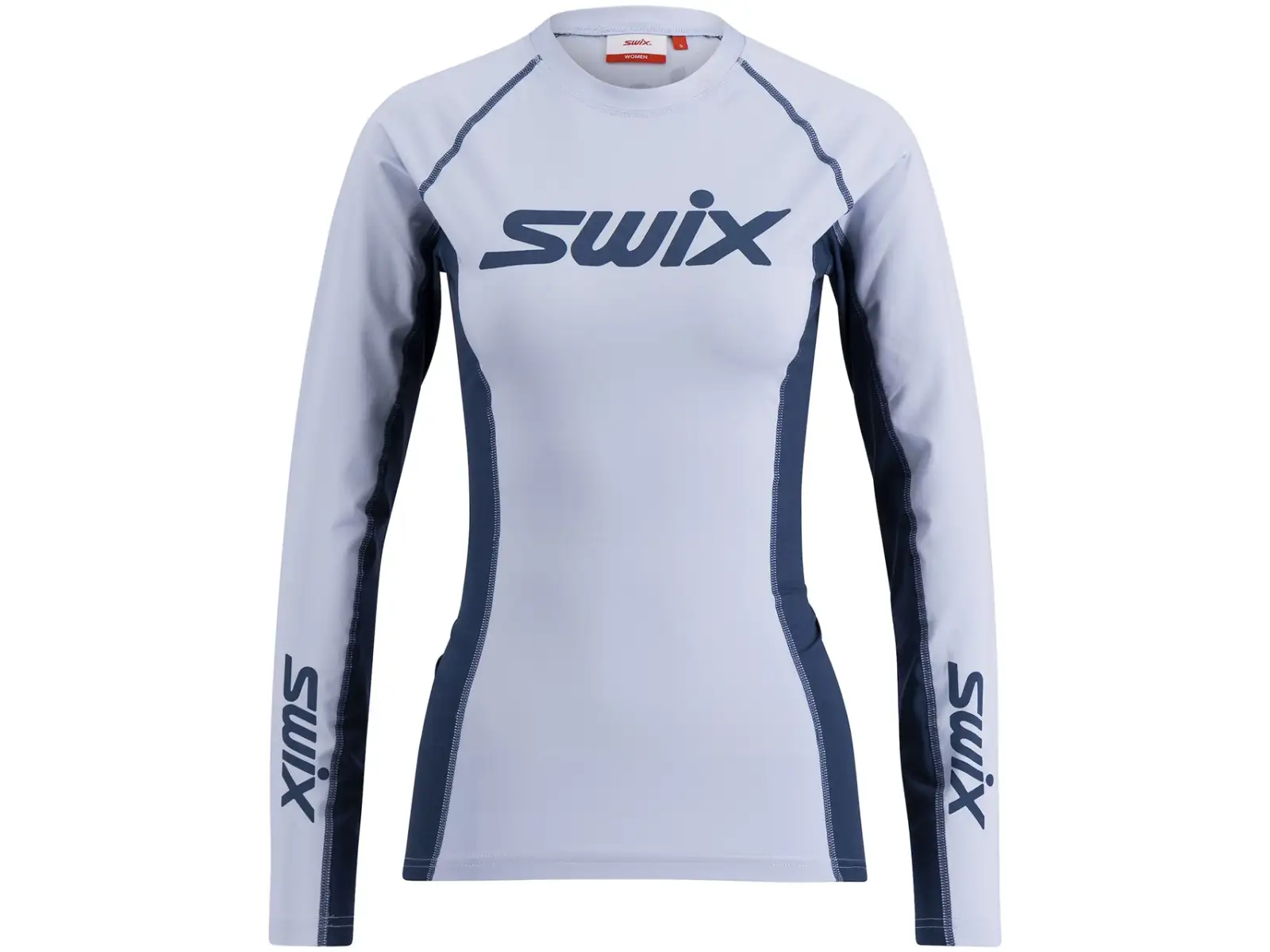 Swix RaceX Dry Damen langarm T-Shirt Heather/Lake Blue