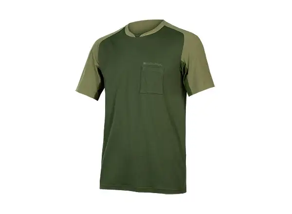 Endura GV500 Foyle Herren-T-Shirt kurzarm Olivgrün
