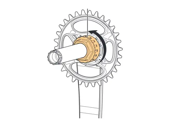 Shimano TL-FC41 Schlüssel für Muttern von 12-fach Kettenblättern - Y13098720
