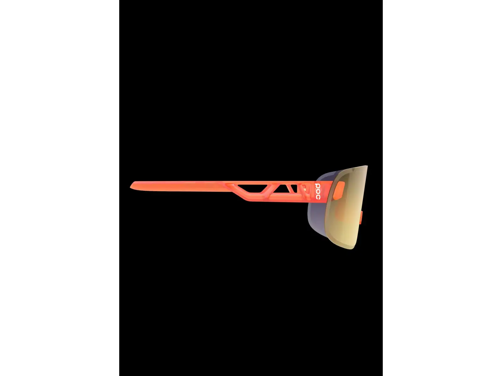 POC Elicit Sonnenbrille Fluorescent Orange Translucent/Clarity Road/Partly Sunny Gold