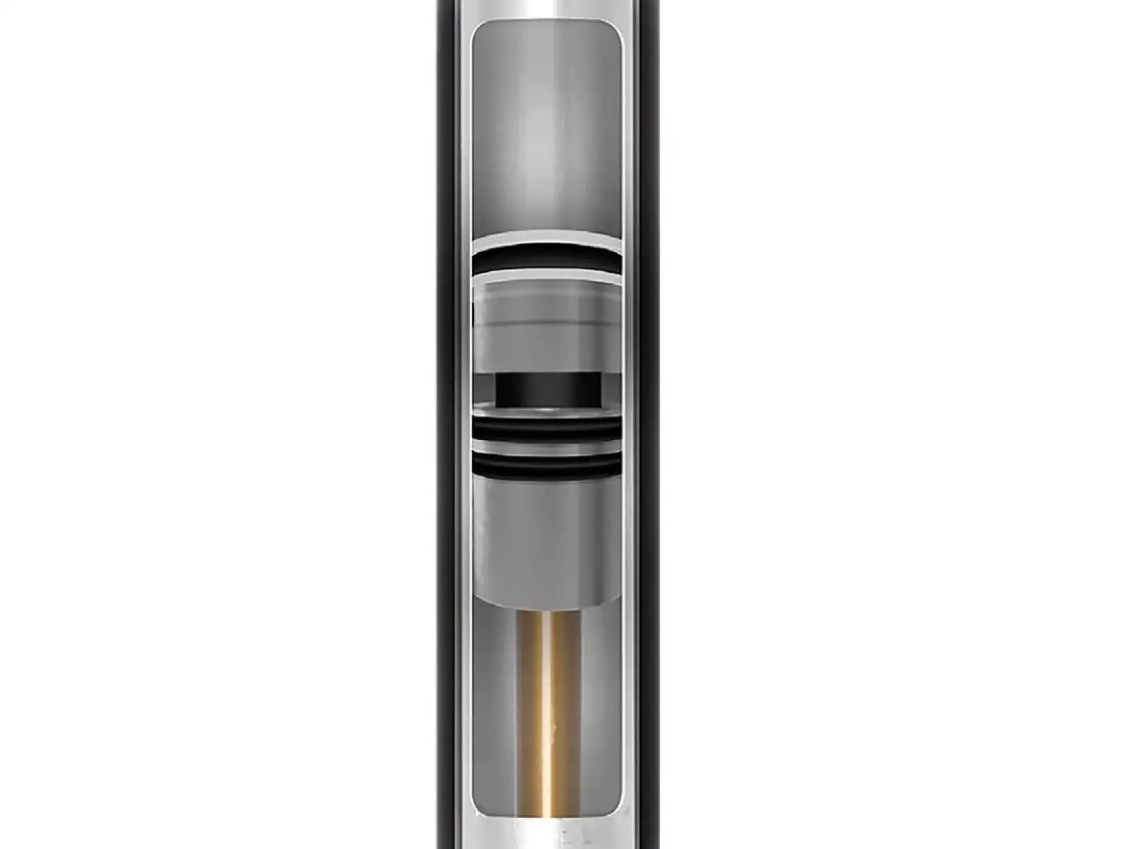 Crankbrothers Highline 7 125 mm Teleskop-Sattelstütze 30,9 mm/417 mm - vom Fahrrad demontiert