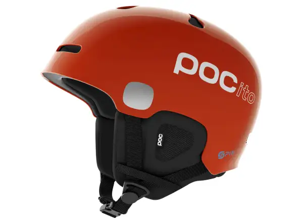 POC POCito Auric Cut Spin Kinder-Skifahrerhelm Fluorescent Orange
