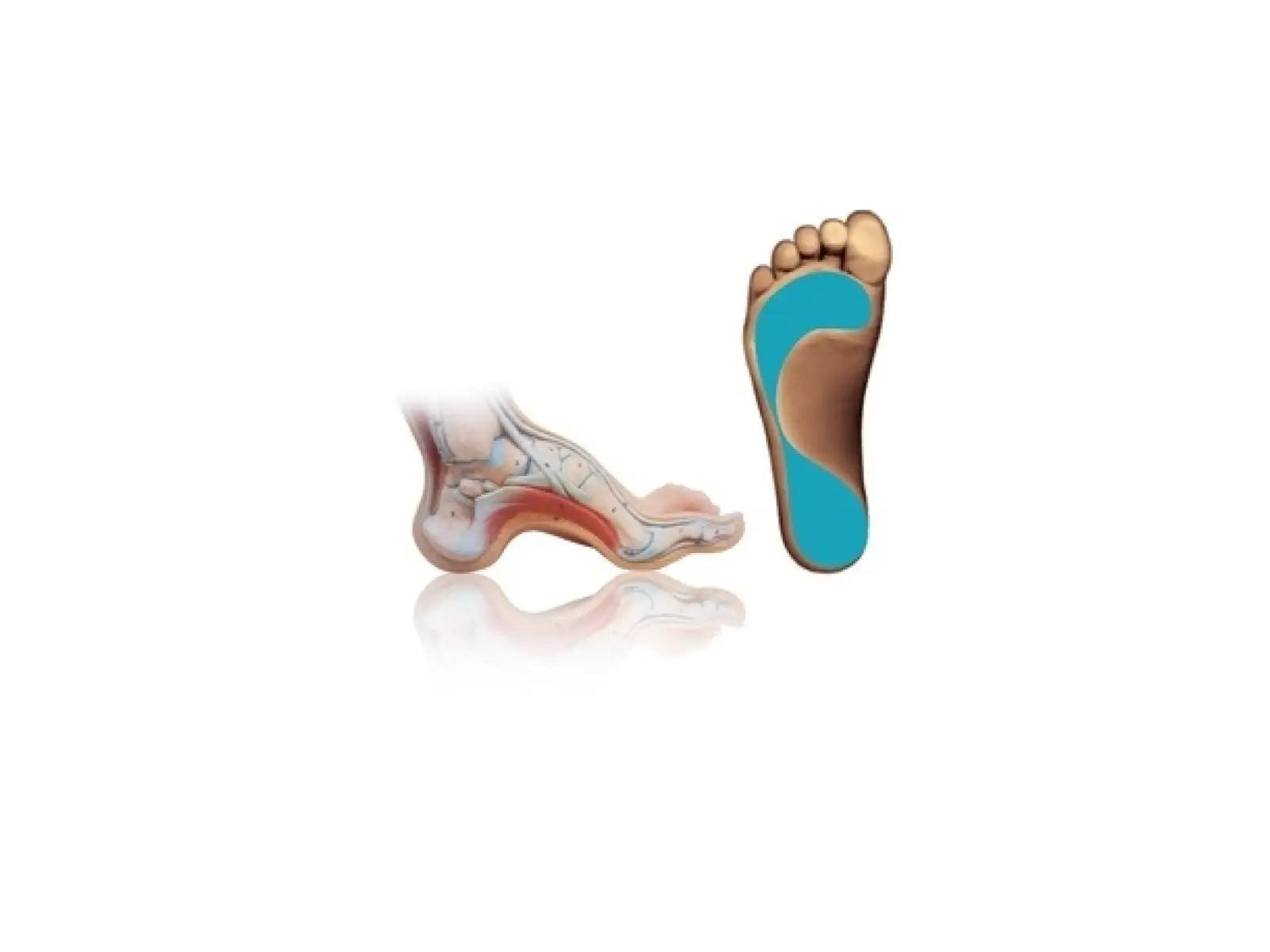 Sidas 3feet Comfort CZ High Arch Einlagen für Schuhe hohe Fußgewölbe 1 Paar
