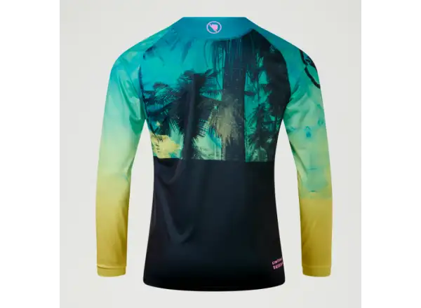 Endura Tropical Print LTD Herrentrikot Langarm Atlantic