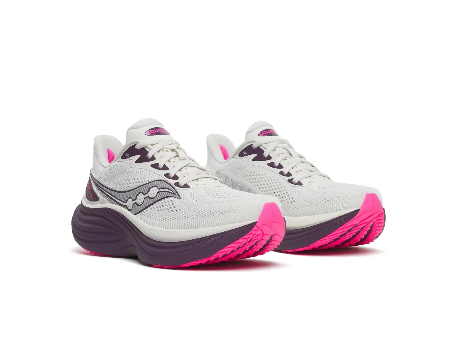 Saucony Triumph 24 Damen-Laufschuhe Quartz/Eggplant