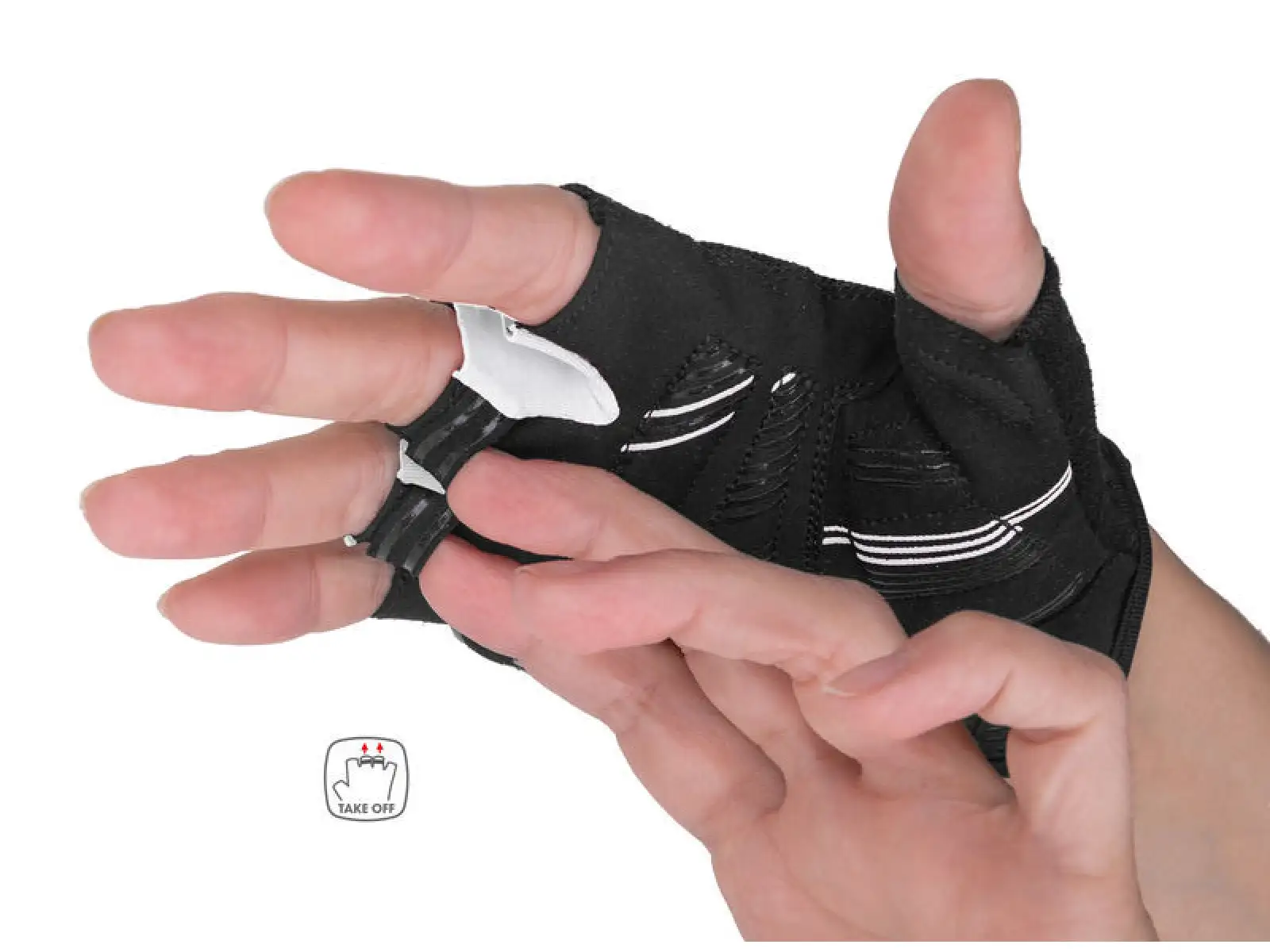 Etape Betty 2.0 – Damenhandschuhe – Schwarz/Weiß