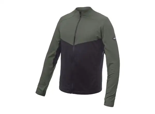 Sensor Coolmax Thermo Herrenpullover schwarz/Olive Green