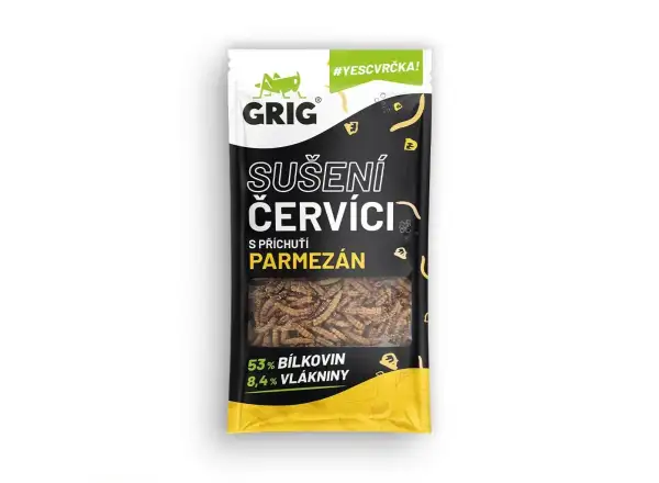 Grigg trocken geröstete Würmer Parmesan 13 g