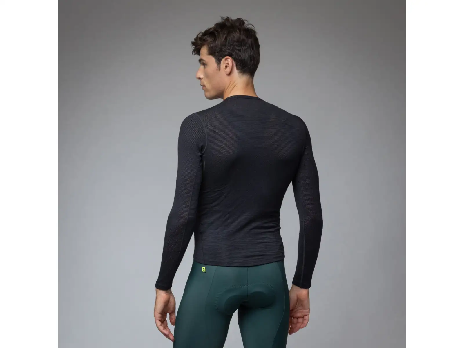 Alé Intimo Merino Herren Unterhemd Langarm Black