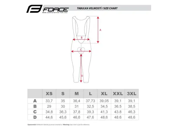 Force Story 3/4 Fahrrad Shorts mit Latz und Polsterung Schwarz
