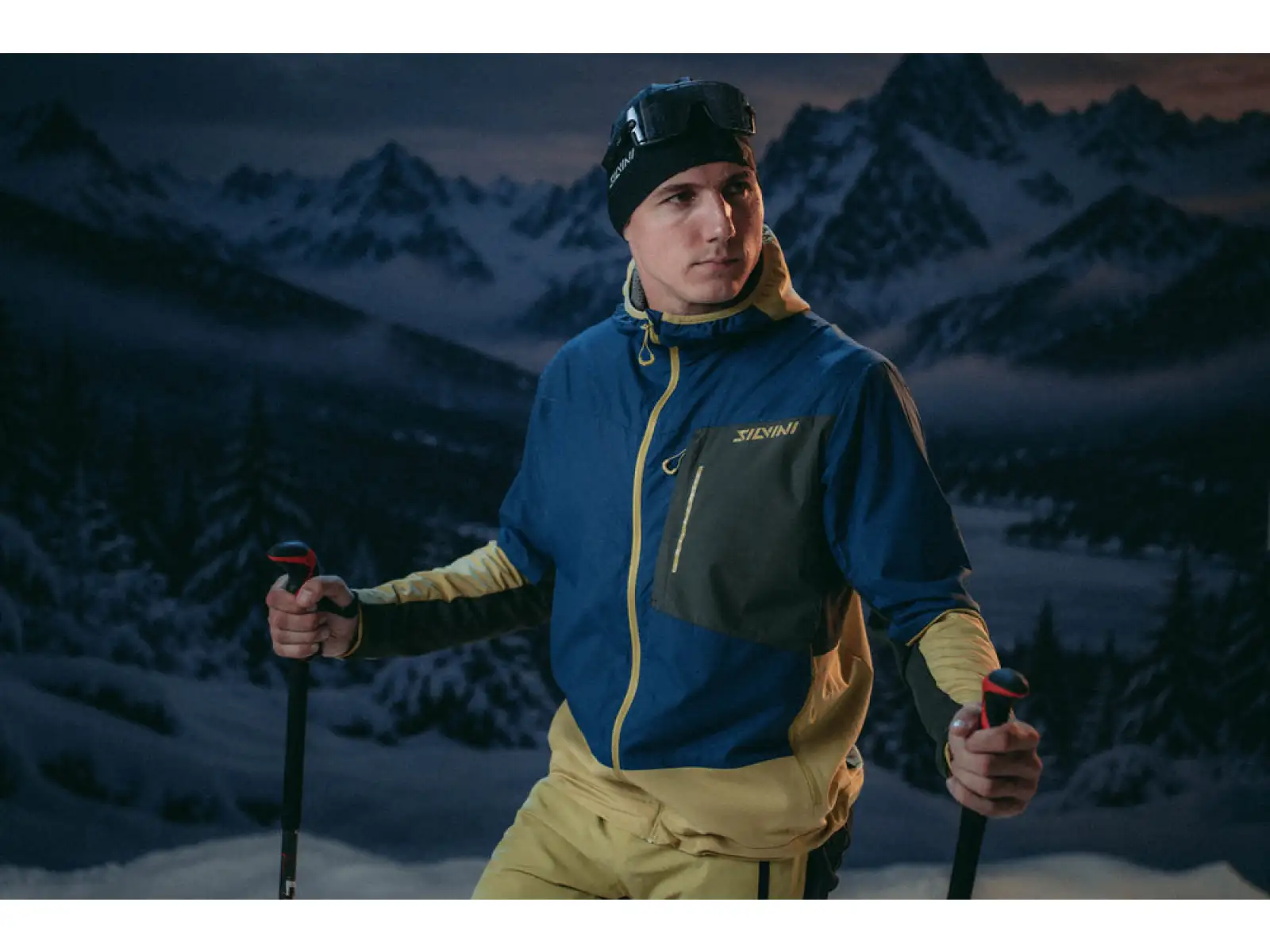 Silvini Volpiano Herrenjacke Navy/Brown
