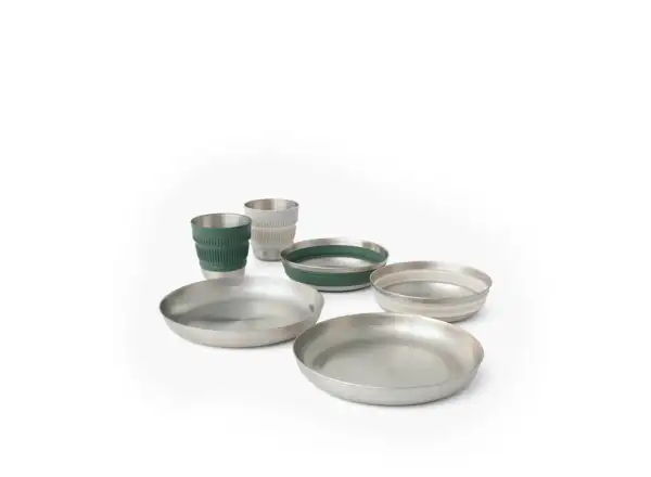 Sea to Summit Detour Stainless Steel Dinnerware Set 6 teilige Geschirrset