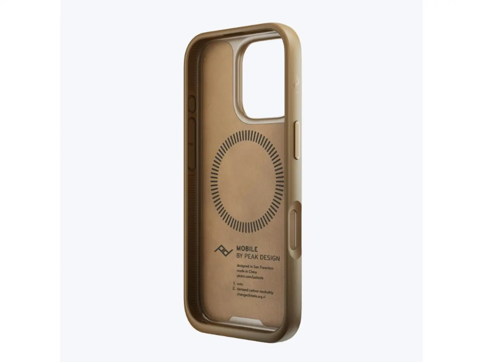 Peak Design Mobile Everyday Clarino Case iPhone 16 Pro Handyhülle Tan