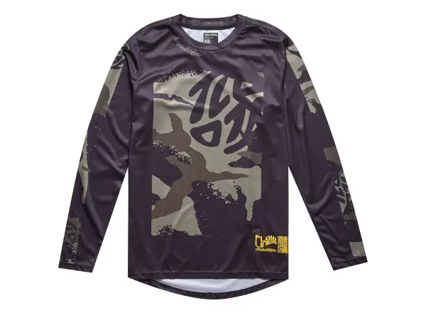 Troy Lee Designs Flowline Confident Langarmtrikot Black