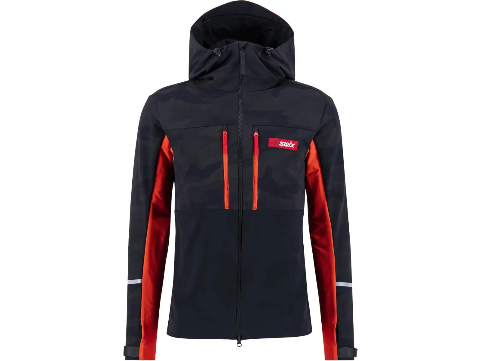 Swix Surmount Softshell Herrenjacke Schwarz/Feuerrot