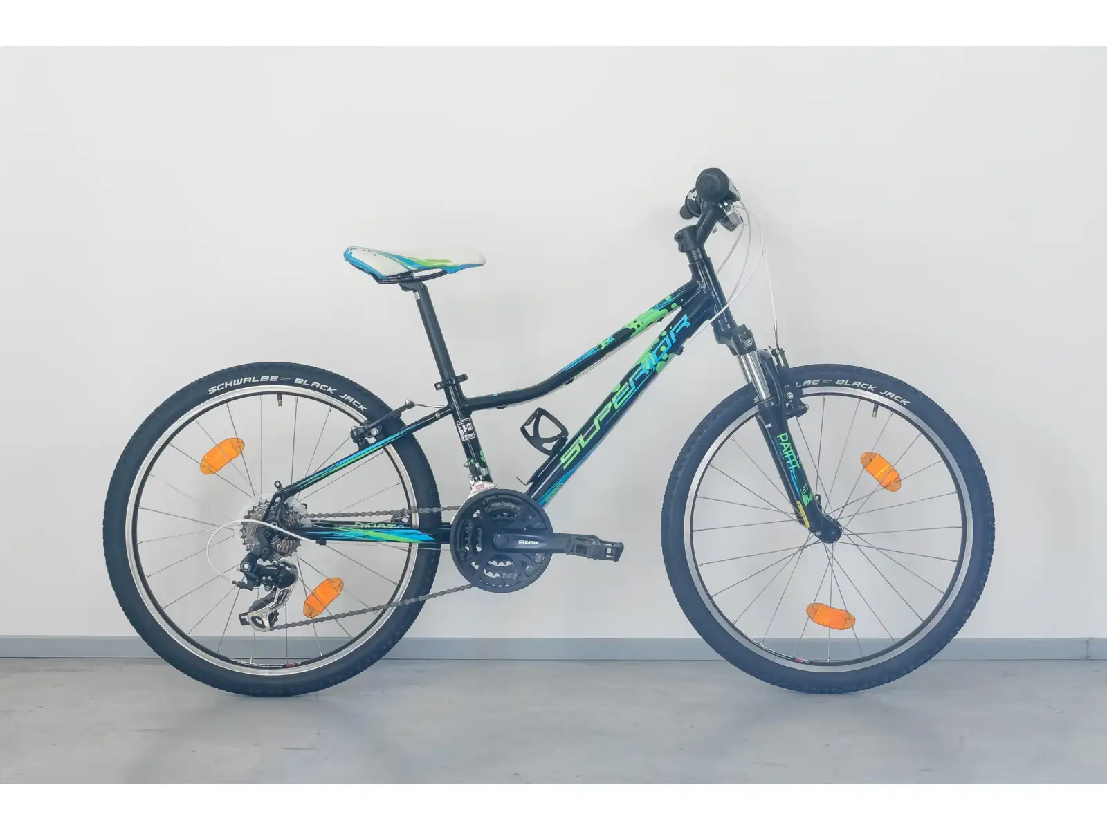 Superior Paint 24 Kinder-Mountainbike Schwarz/Grün BAZAR