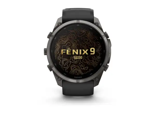 Garmin Fénix 9 Pro inReach 47 mm Smartwatch Carbon gray DLC Titanium Black/Pebble gray