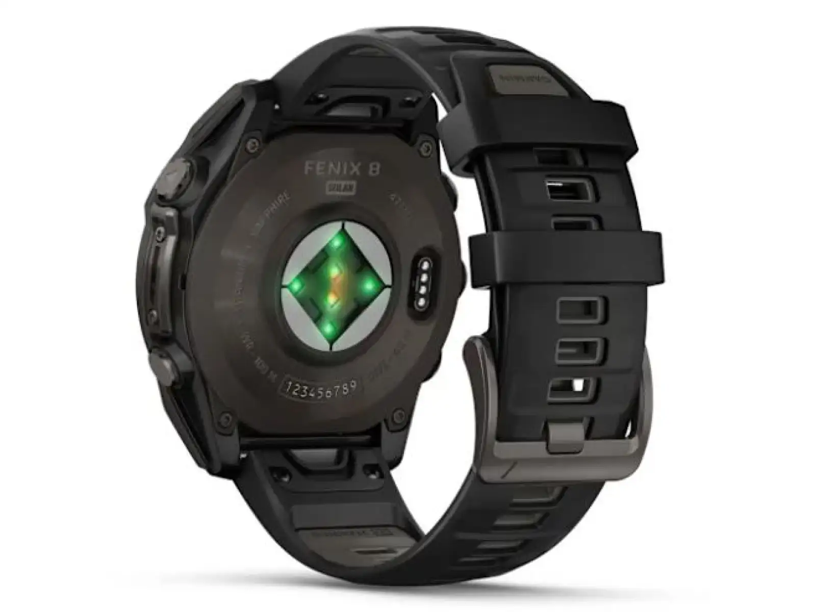Garmin fenix 8 - 47 mm Solar Sapphire Smartwatch Carbon Gray DLC Titanium Black/Gray